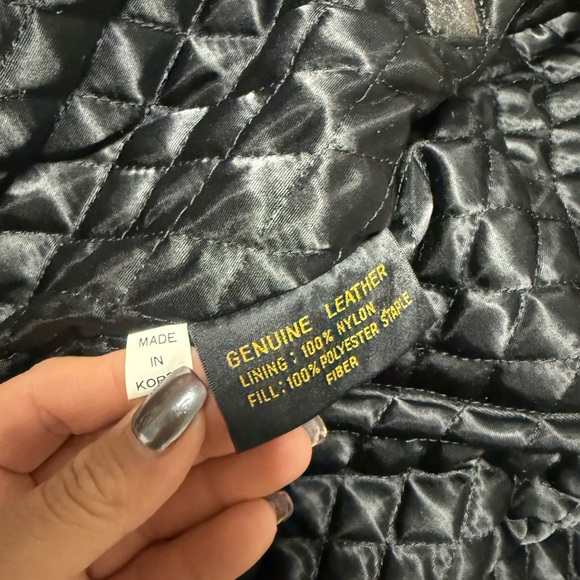 Harley-Davidson Quilted Jacket Label with Brown and Gold Accents - Picture 8 of 11